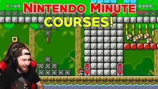Super Mario Maker 2 - Playing Nintendo Minute's Courses!