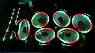 Вентиляторы (кулеры) для ПК с RGB подсветкой, система охлаждения корпуса компьютера, бесшумные