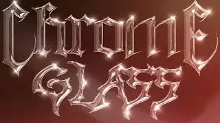Metallic Glass Chrome Photoshop Text Effect