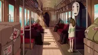 The train in the sea.