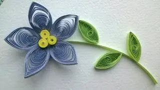 Quilling Flowers Tutorial: make a beautiful Quilling flower. Paper art Quilling.