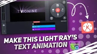 How To Make Light Text Animation || IN KINEMASTER