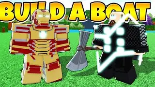 I WORE THE CRAZIEST ARMOR IN Build a Boat! *Iron man, Thor & More!*