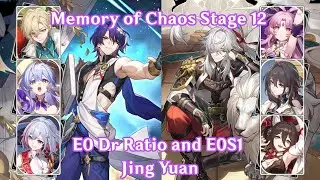 Stage 12 Dr Ratio and Jing Yuan 3🌟 | Memory of Chaos 2.2 | Honkai Star Rail