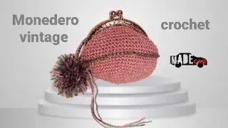 Monedero vintage en crochet con Madecar. Crea tu propia cartera hecha a mano con un ganchillo