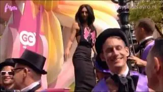 Conchita Wurst at the Canal Parade Amsterdam