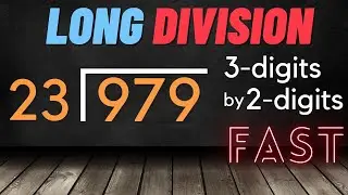 Long division: 3 digits by 2 digits