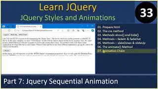 Styles | Part 7 - JQuery Animation Chain | JQuery Tutorials #33