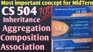cs504 important topic ||most important topic for midterm ||inheritance /association /aggregation /