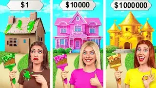 Домики Одного Цвета Челлендж | Бедная vs Богатая vs Ультра Богатая от Jelly DO Challenge
