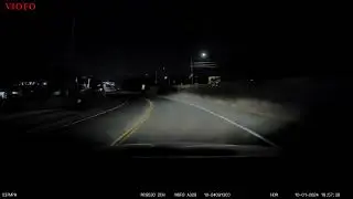 VIOFO A329 Front Camera Raw Nighttime 4K 30 FPS Footage - 10/01/2024