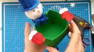 Новогодняя коробочка из фоамирана