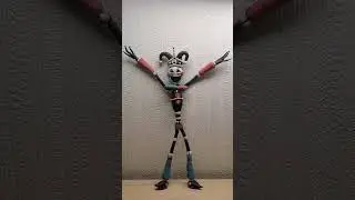 Глэм-рок марионетка. Мой дизайн. #лепка #fivenightsatfreddys #марионетка #глэмрок