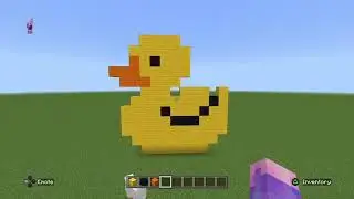 How to build a rubber duck pixel art- minecraft tutorial
