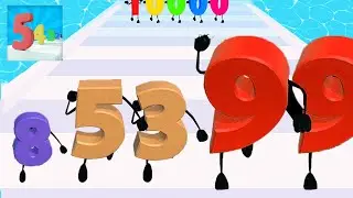 Satisfying Games⭐ SCALE NUMBER RUNNER  - New Shape Jelly Walkthrough Games Mobiles (Part 8)
