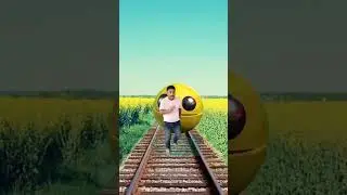 Pacman attack|vfx funny|vfx effect|visual effect|blender vfx|vfx green screen effect,