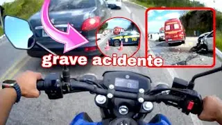 FIZ UMA VIAGEM DE FAZER 150 FZ15 .acidente com vítima fatal.  ( #yamaha ) ( #viagem )