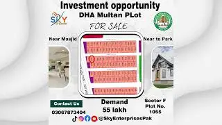 SkyEnterprisesPak dha multan sector F plot 1055 1 kanal