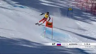 Никита Алёхин, гигант, Адельбоден - дебют на КМ - 8 01