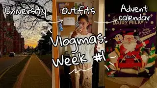 vlogmas 2024 week 1 | working on my dissertation, cooking and getting into the Christmas spirit!
