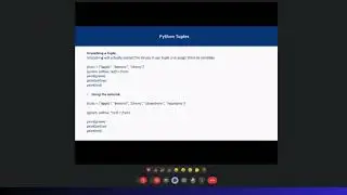 Tuples and Sets in Python