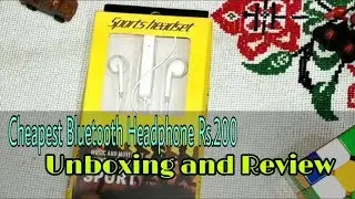 CHEAPEST BLUETOOTH EARPHONES EVER FOR JUST 200| Unboxing And Review | Tech G |