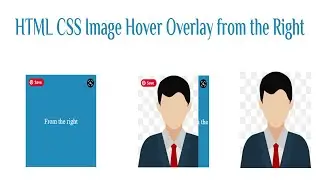 13- HTML CSS Image Hover Overlay from the right