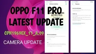 OPPO F11 PRO LATEST UPDATE CPH1969EX_11_A.09  [ CAMERA UPDATE ]