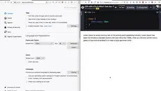 Accessible CSS demo: font-size property with an absolute value