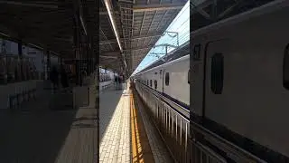 🚊 Japanese fast train. Shinkansen ride.