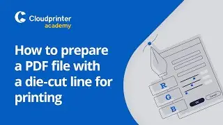 How to prepare a PDF file with a die-cut line for printing