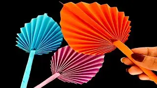 How to make a paper palm leaf / Easy Paper Palm Leaf / Very Simple