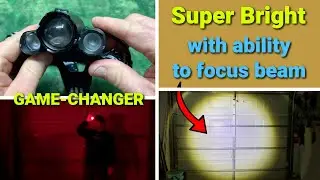 DanForce Headlamp ~ Light up the Night with the 1080 Lumens ~ Zoomable Beams of Light