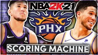 BEST DEVIN BOOKER BUILD IN 2K21 NEXT GEN! (BEST SCORING MACHINE BUILD IN 2K21 NEXT GEN)