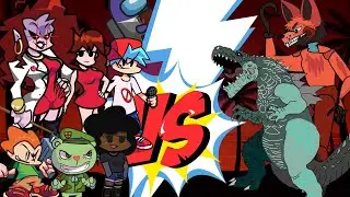Hospital Challenge: characters FNF VS Godzilla and Foxy👩‍🔬