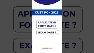 CUET PG 2025 APPLICATION FORM ? | EXAM DATE ? #cuetpg2025#cuetmba#cuettiss#shorts