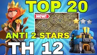 Top 20 Best Th12 War Base With Links | Th12 War Base Links 2020 | Th12 Anti 2 Stars War Base Links