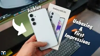 Samsung Galaxy A55 Awesome IceBlue Unboxing + First Impressions!