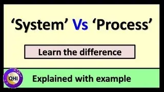 ‘System’ VS ‘Process’ – Differences explained with example