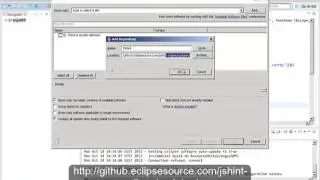 HPA Eclipse IDE - installing JSHint plugin