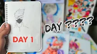 I Practiced DRAWING everyday for 360 Days!!but this happened😭