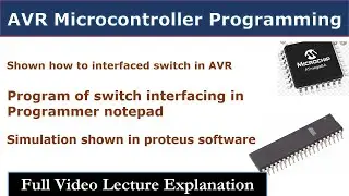 Switch interfacing to AVR Microcontroller