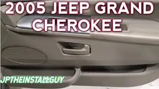 2005 jeep grand Cherokee front door panel removal and speaker install
