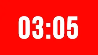 3 Minute 5 Second Timer With Alarm Without Music