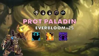 Everbloom +25 ⚔️ Prot Paladin 🔥 #dragonflight 10.2.5 S3 M+