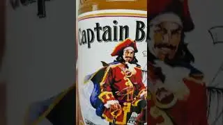 Custom Embossed Captain Morgan Spiced Rum Label