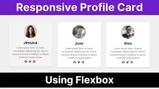 Responsive Profile Card Using HTML & CSS