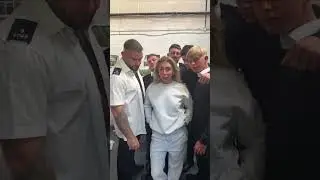 Bonnie Blue making sure all of the prison staff are well looked after 