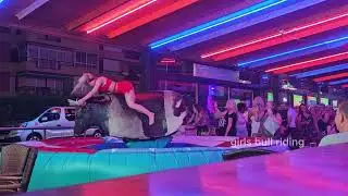 🔥 girl bull riding highlights tonight 🔥 🤪 ✨️ 😜