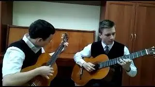 Старшая группа, дуэт Баррэ О  Копенков   Вечер в парке  Мирошниченко Дмитрий и Пономарев Иван